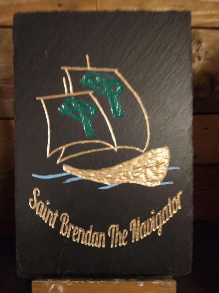 St Brendan the Navigator on Slate